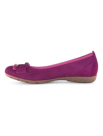 Ballerines en combinaison cuirs