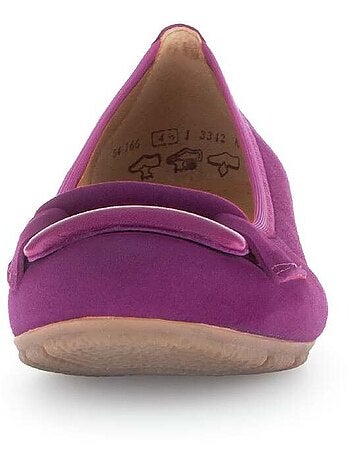Ballerines en combinaison cuirs