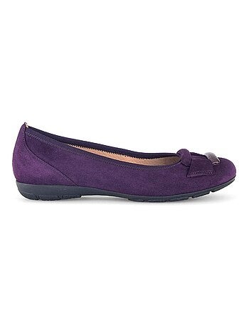 Ballerines en combinaison cuirs