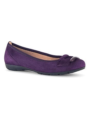 Ballerines en combinaison cuirs