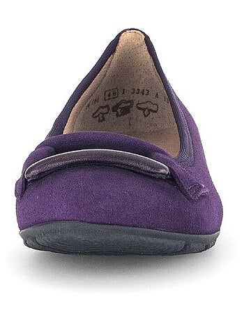Ballerines en combinaison cuirs