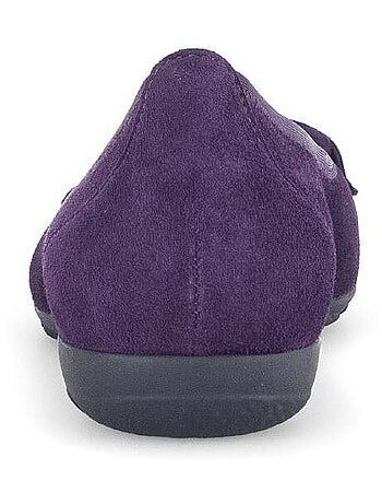 Ballerines en combinaison cuirs