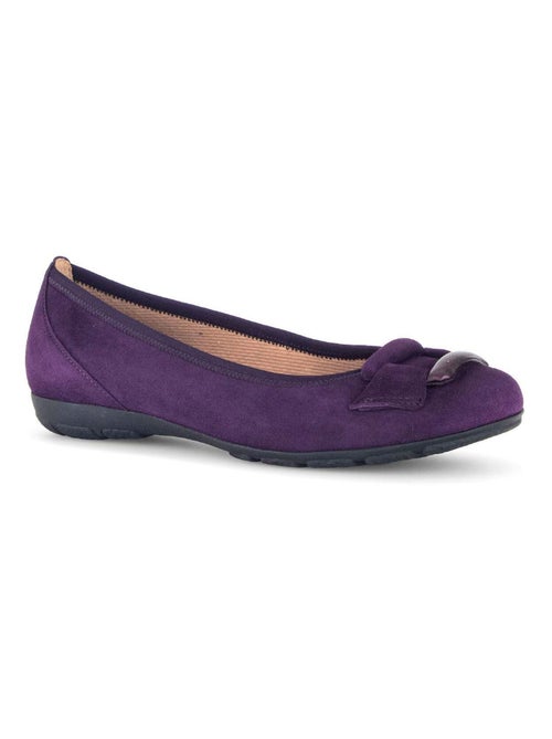 Ballerines  en combinaison cuirs - Kiabi
