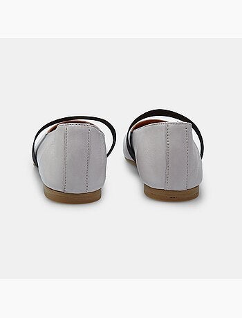 Ballerines en cuir avec bande BATA