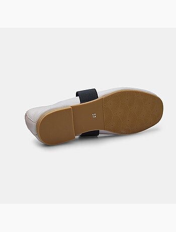 Ballerines en cuir avec bande BATA