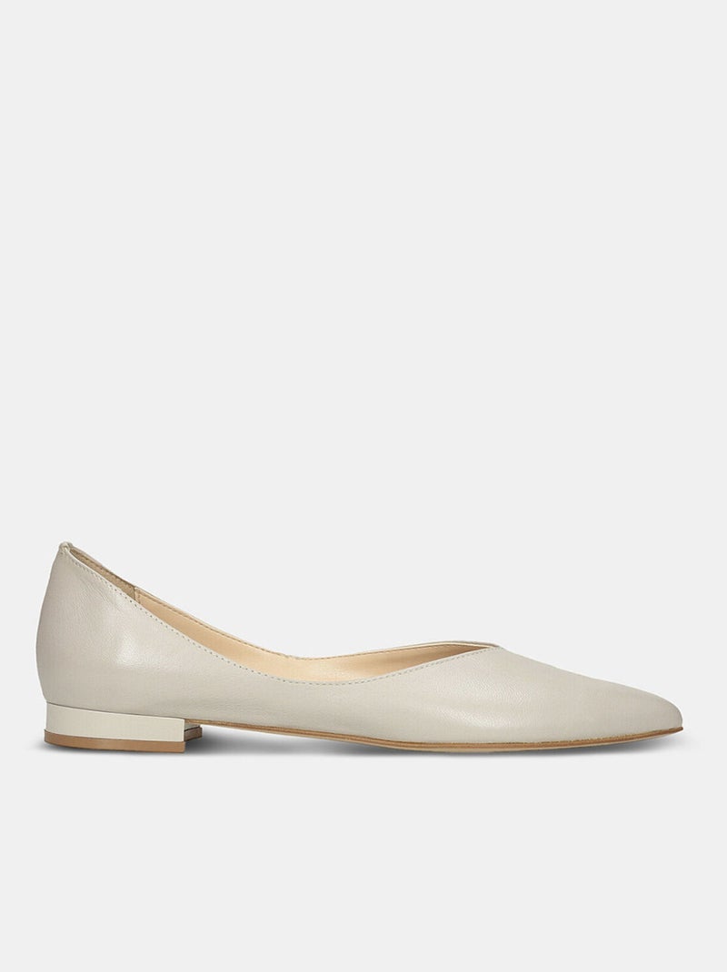 Ballerines en cuir BATA Beige - Kiabi