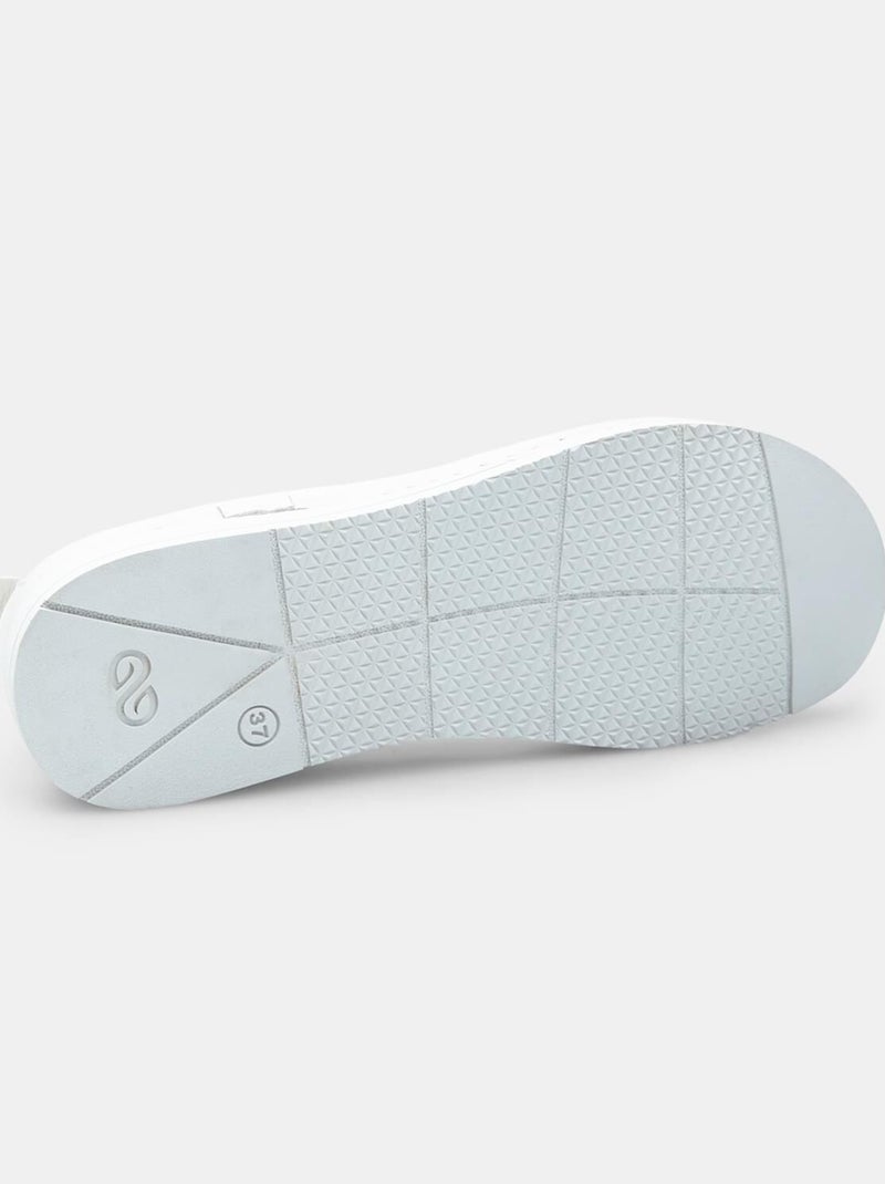 Ballerines en cuir BATA Blanc - Kiabi