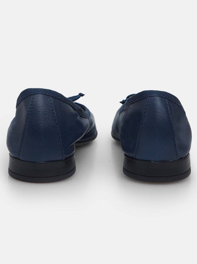 Ballerines en cuir BATA Bleu - Kiabi