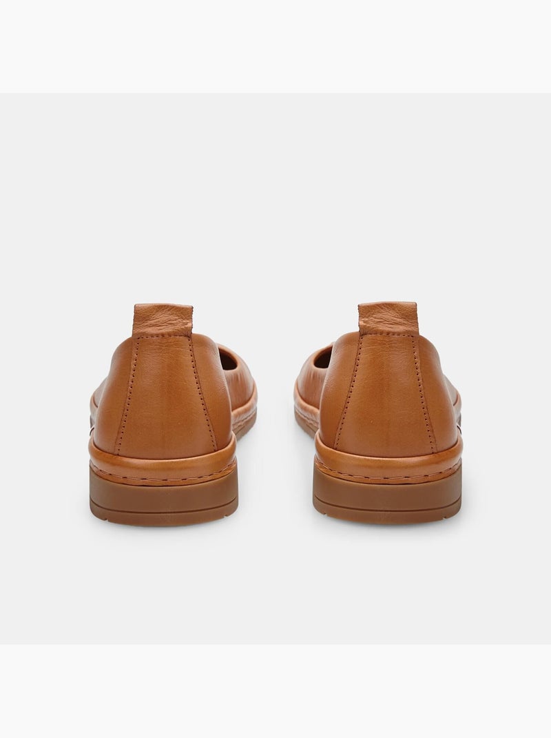 Ballerines en cuir BATA Bronze - Kiabi