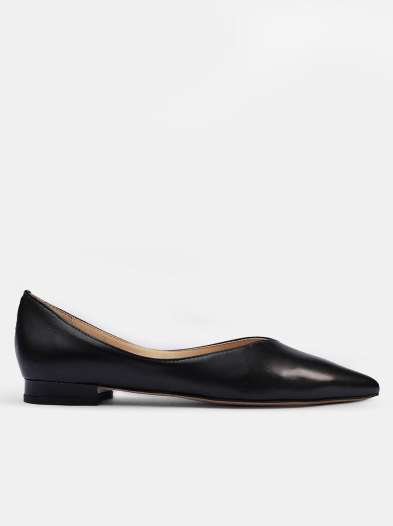 Ballerines en cuir BATA Noir - Kiabi