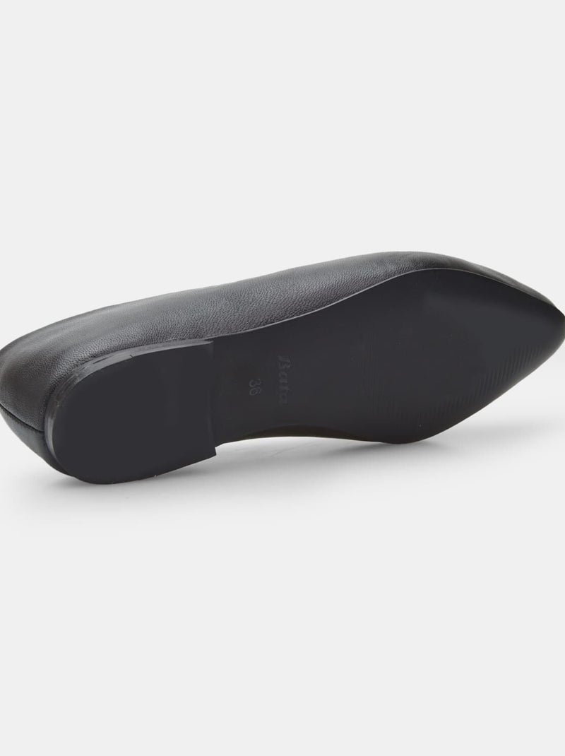 ballerines en cuir BATA Noir - Kiabi