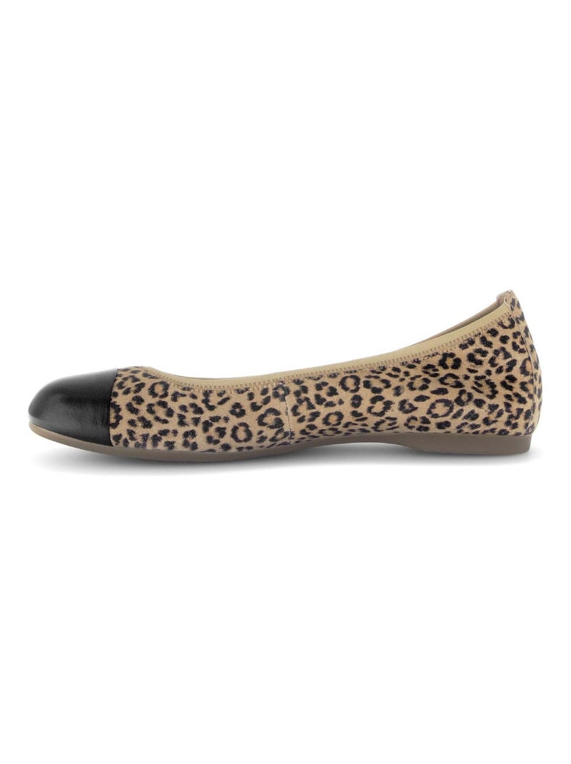 Ballerines  en cuir Beige - Kiabi