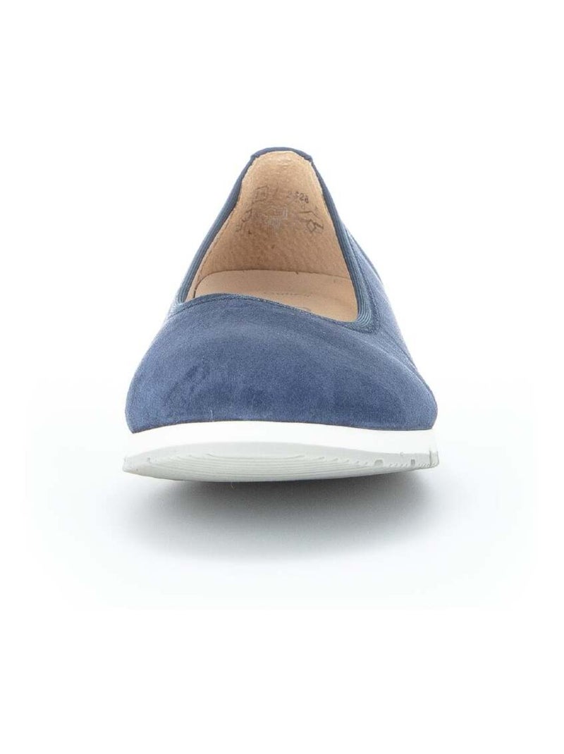Ballerines  en cuir Bleu - Kiabi