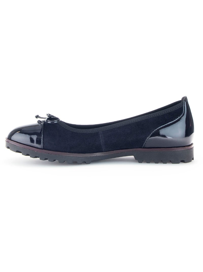 Ballerines  en cuir Bleu - Kiabi