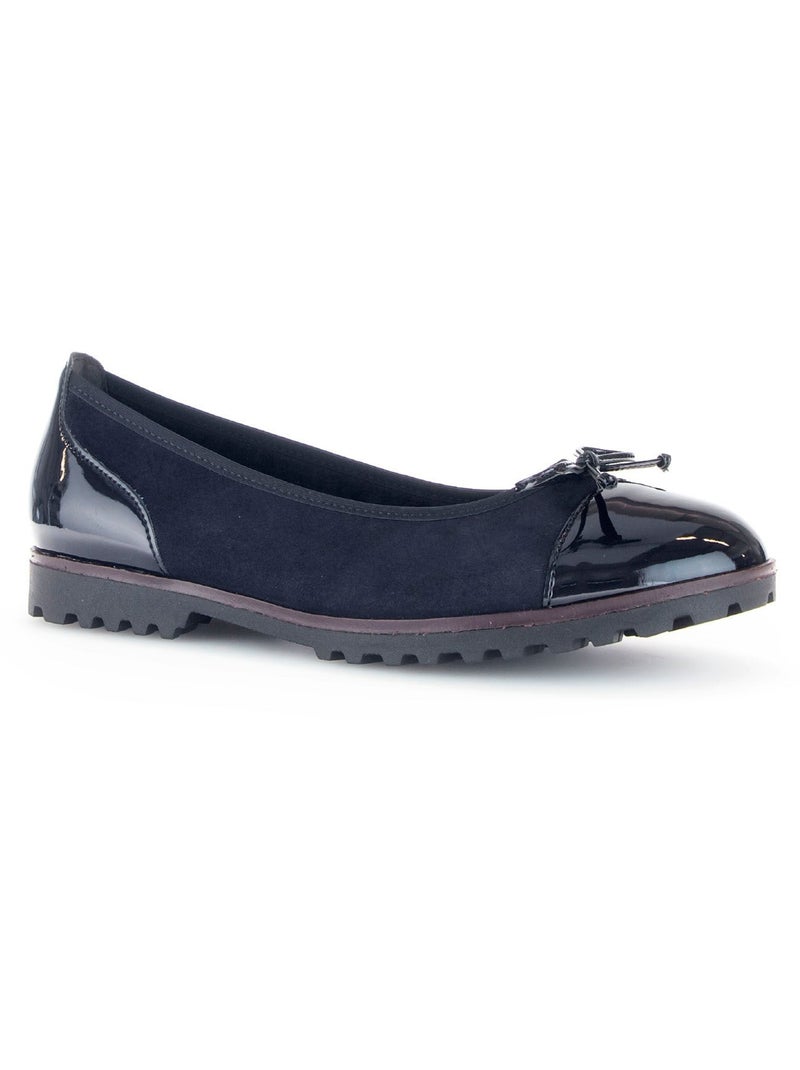 Ballerines  en cuir Bleu - Kiabi