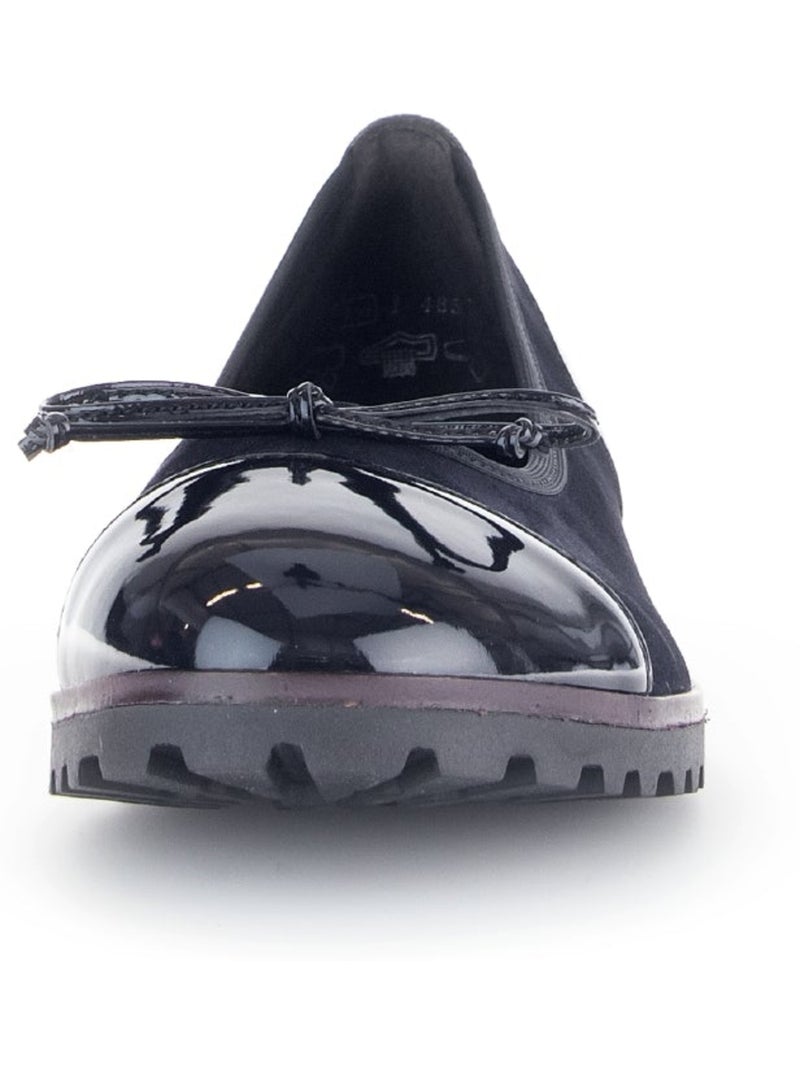 Ballerines  en cuir Bleu - Kiabi