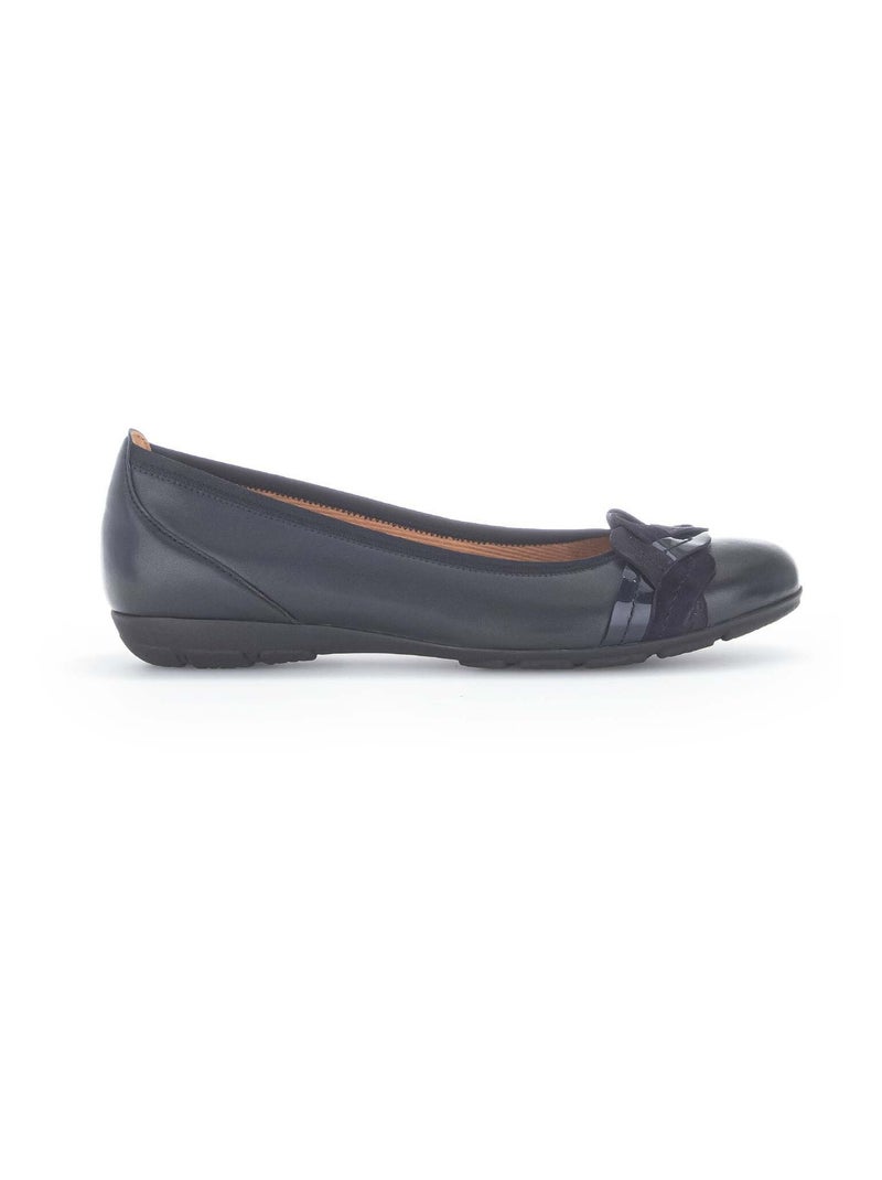 Ballerines  en cuir Bleu - Kiabi