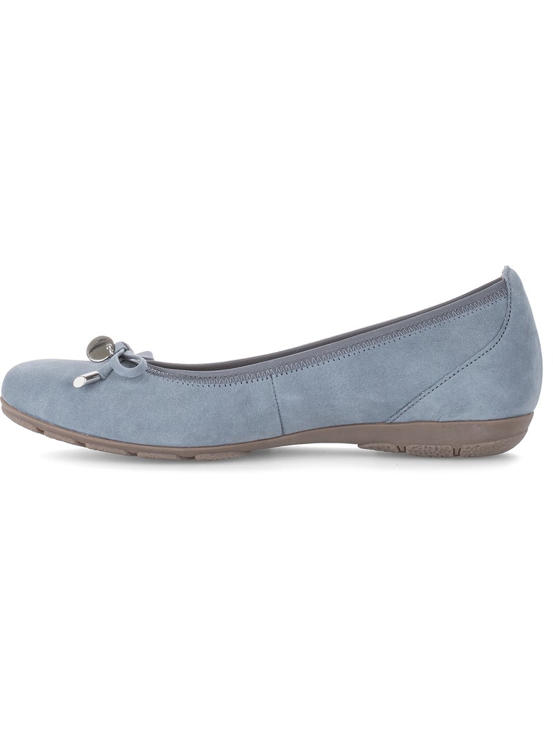 Ballerines  en cuir Bleu - Kiabi