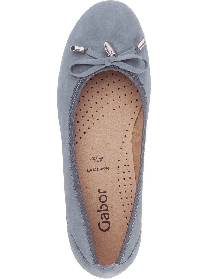 Ballerines  en cuir Bleu - Kiabi