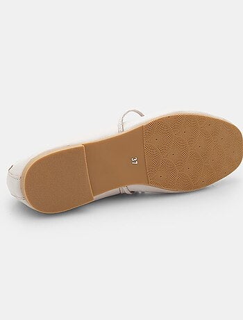 Ballerines en cuir confortables avec noeud bata