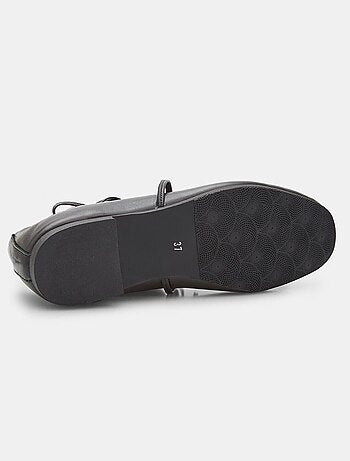 Ballerines en cuir confortables avec noeud bata