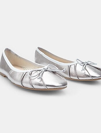 Ballerines en cuir confortables bata