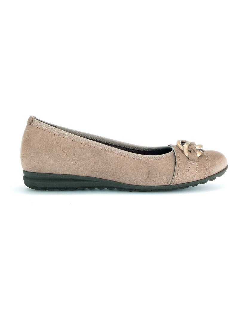 Ballerines  en cuir Gabor Beige - Kiabi
