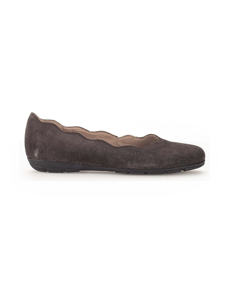 Ballerines  en cuir Gabor Gris Gris - Kiabi