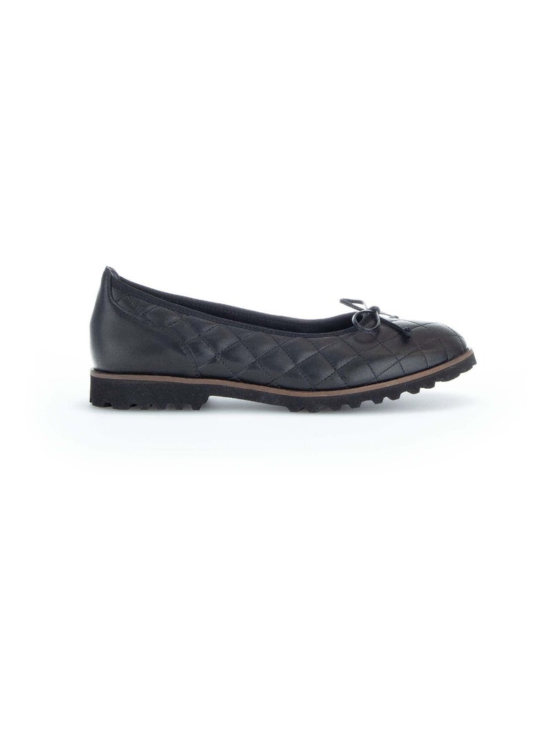 Ballerines  en cuir Gabor Noir Noir - Kiabi