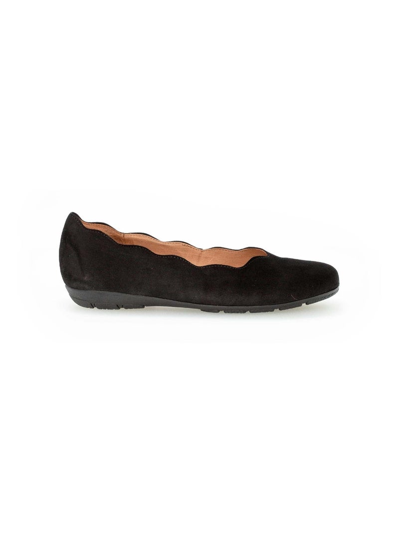 Ballerines  en cuir Gabor Noir Noir - Kiabi
