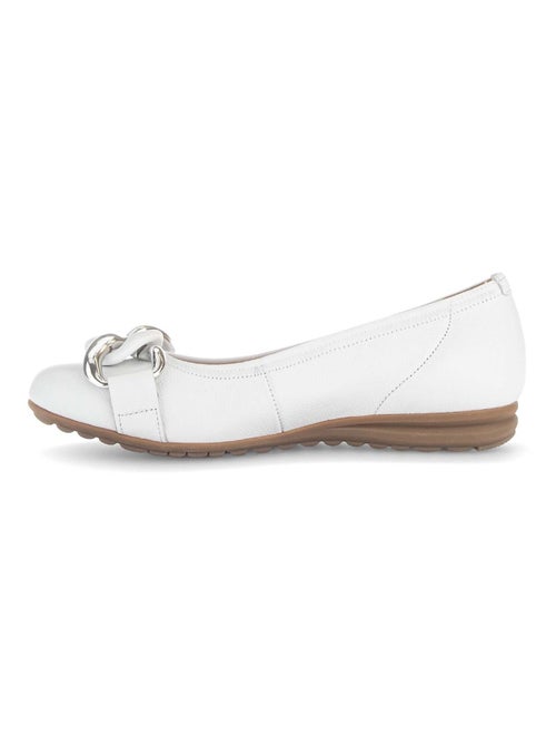 Ballerines en cuir grainé - Kiabi Ballerines en cuir grainé - Kiabi