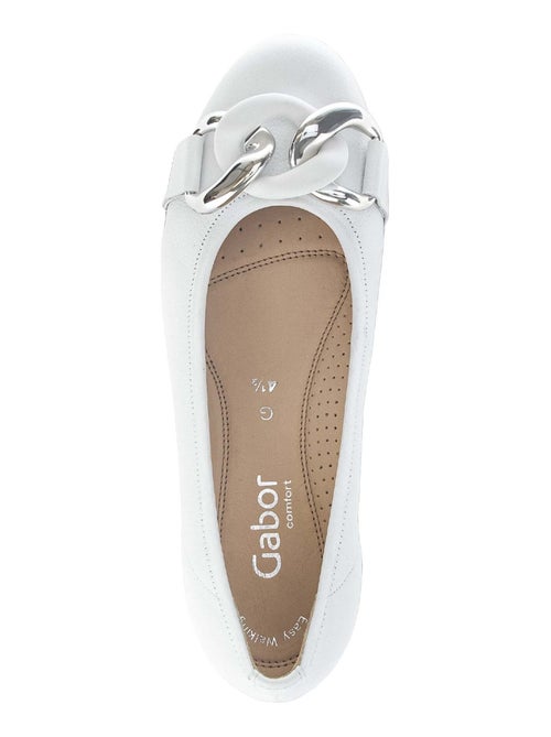 Ballerines en cuir grainé - Kiabi Ballerines en cuir grainé - Kiabi