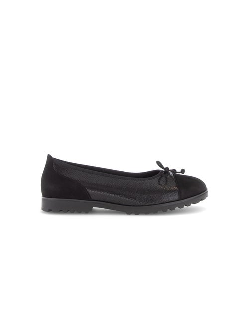 Ballerines  en cuir imprimé reptile - Kiabi