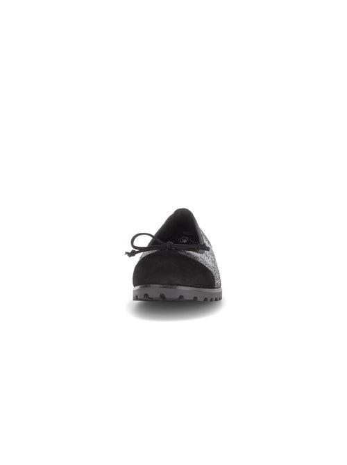 Ballerines  en cuir imprimé reptile - Kiabi