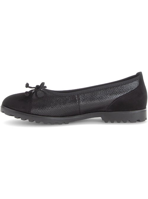 Ballerines  en cuir imprimé reptile - Kiabi