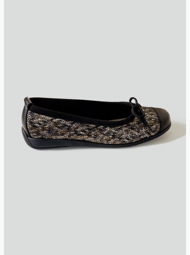 Ballerines en cuir, largeur standard - Afibel N/A - Kiabi