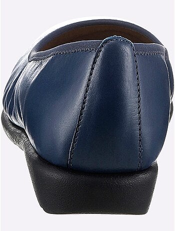 Ballerines à dessus cuir lisse et semelle souple en caoutchouc - Taille standard - Witt
