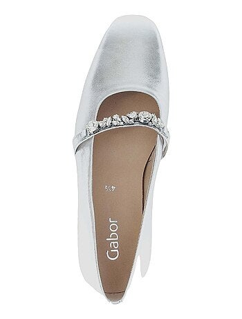Ballerines en cuir lisse