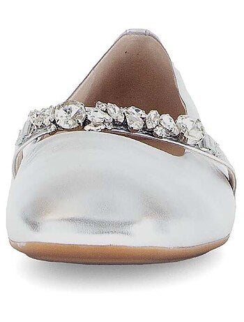 Ballerines en cuir lisse
