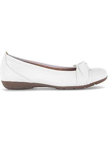 Ballerines en cuir lisse