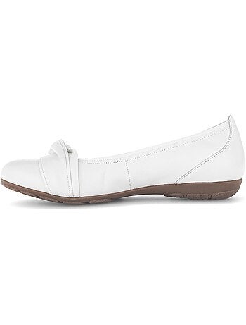 Ballerines en cuir lisse