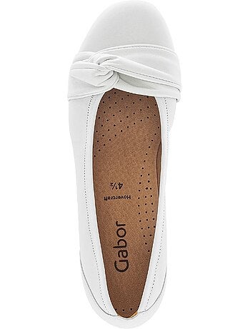 Ballerines en cuir lisse