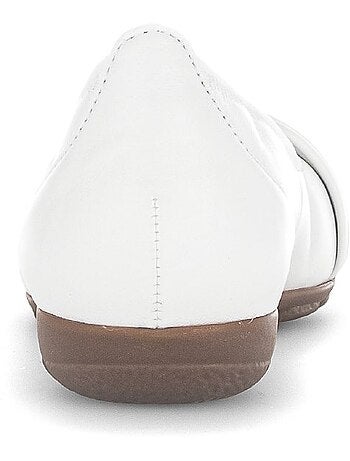 Ballerines en cuir lisse