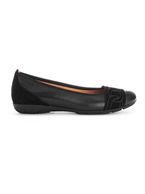 Ballerines  en cuir lisse et en velours Gabor - Kiabi