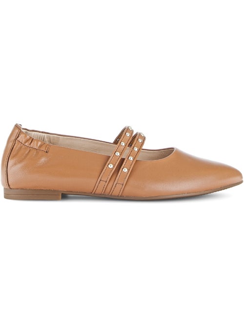 Ballerines en cuir lisse - Kiabi Ballerines en cuir lisse - Kiabi