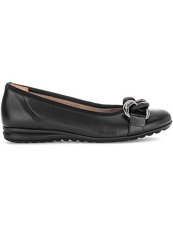 Ballerines en cuir lisse