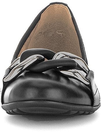 Ballerines en cuir lisse