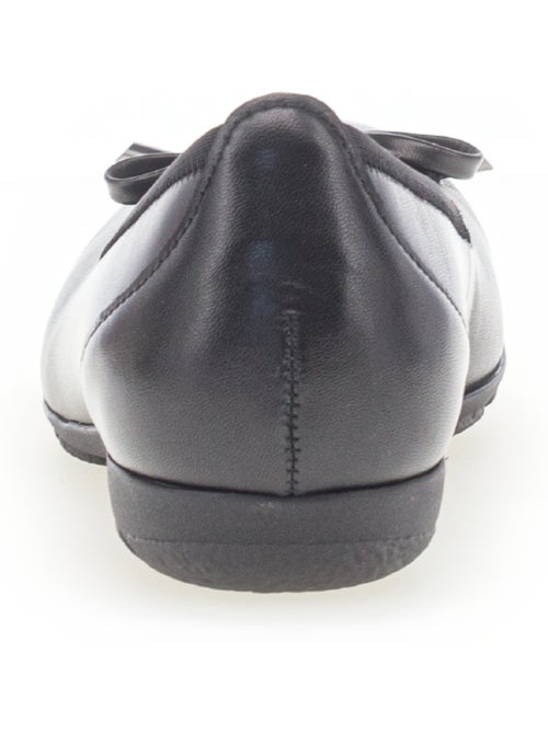 Ballerines  en cuir lisse - Kiabi