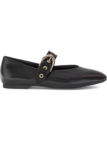 Ballerines en cuir lisse