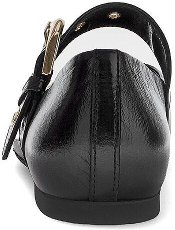 Ballerines en cuir lisse